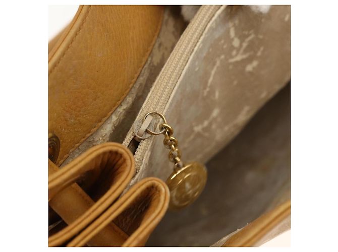 Gucci Borsa Tote in pelle beige oro Auth 173893 D'oro - vista 22