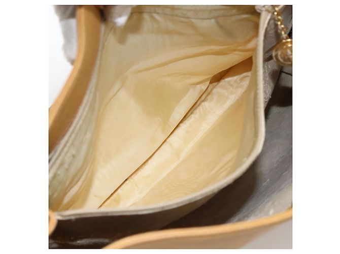 Gucci Borsa Tote in pelle beige oro Auth 173893 D'oro - vista 23