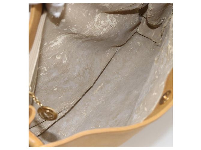 Gucci Borsa Tote in pelle beige oro Auth 173893 D'oro - vista 24