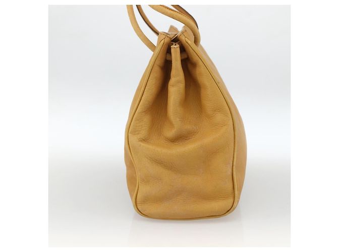 Gucci Borsa Tote in pelle beige oro Auth 173893 D'oro - vista 3