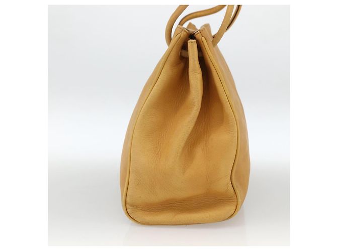 Gucci Borsa Tote in pelle beige oro Auth 173893 D'oro - vista 4