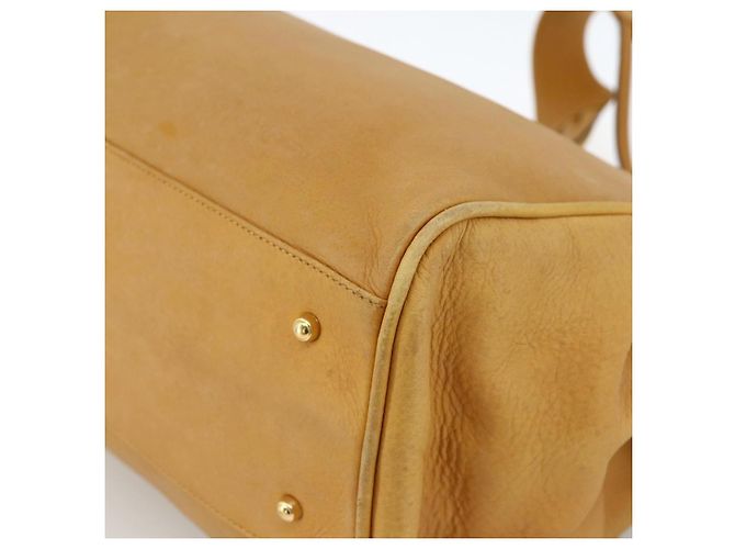 Gucci Borsa Tote in pelle beige oro Auth 173893 D'oro - vista 9