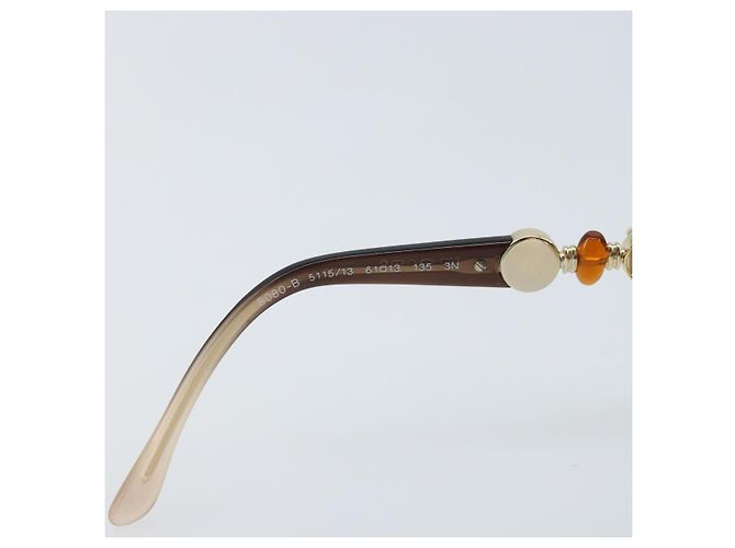 Bulgari Gafas de sol BVLGARI de plástico marrón Auth bs33710 Castaño - vista 12
