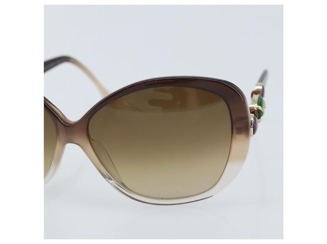 Bulgari Gafas de sol BVLGARI de plástico marrón Auth bs33710 Castaño - vista 6