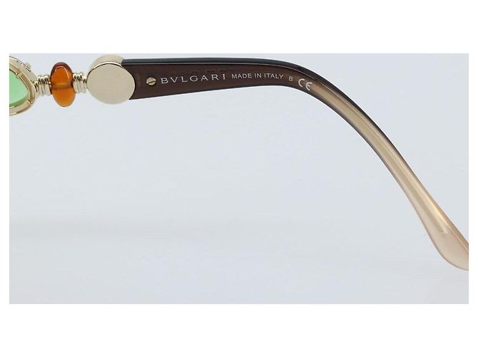 Bulgari Gafas de sol BVLGARI de plástico marrón Auth bs33710 Castaño - vista 9
