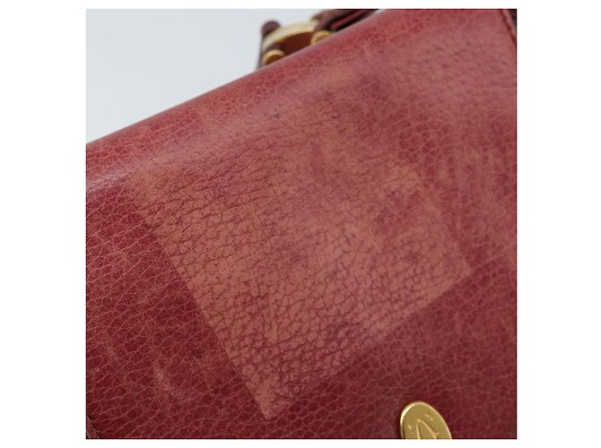 Borsa a Spalla Cartier in Pelle Rossa e Oro Auth ka2873 Rosso D'oro - vista 10