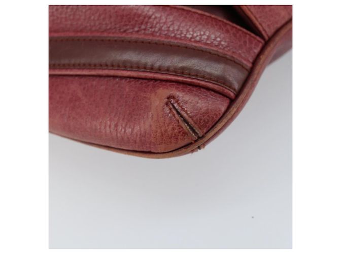 Borsa a Spalla Cartier in Pelle Rossa e Oro Auth ka2873 Rosso D'oro - vista 14