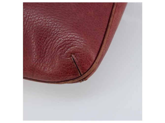 Borsa a Spalla Cartier in Pelle Rossa e Oro Auth ka2873 Rosso D'oro - vista 15