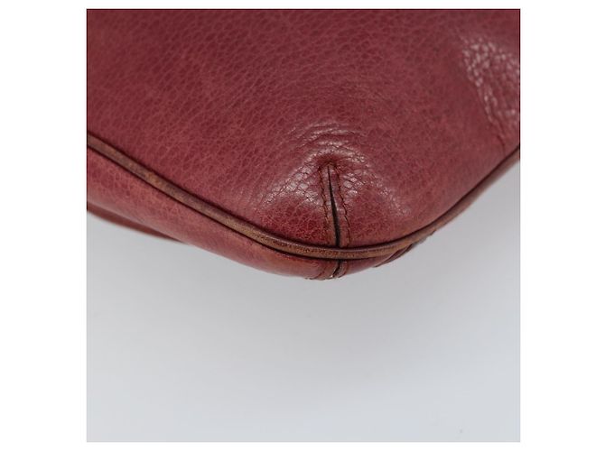 Borsa a Spalla Cartier in Pelle Rossa e Oro Auth ka2873 Rosso D'oro - vista 16