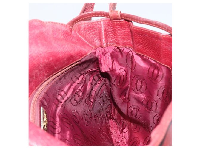 Borsa a Spalla Cartier in Pelle Rossa e Oro Auth ka2873 Rosso D'oro - vista 19