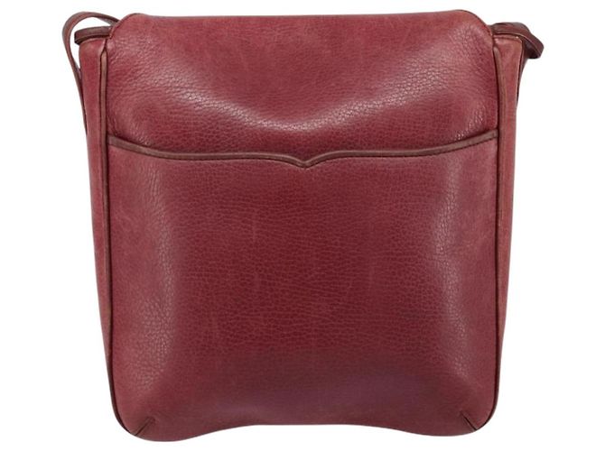 Borsa a Spalla Cartier in Pelle Rossa e Oro Auth ka2873 Rosso D'oro - vista 2