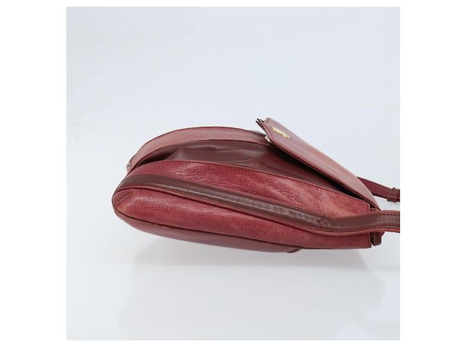 Borsa a Spalla Cartier in Pelle Rossa e Oro Auth ka2873 Rosso D'oro - vista 3