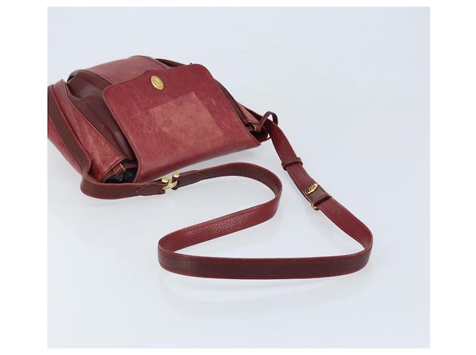 Borsa a Spalla Cartier in Pelle Rossa e Oro Auth ka2873 Rosso D'oro - vista 7