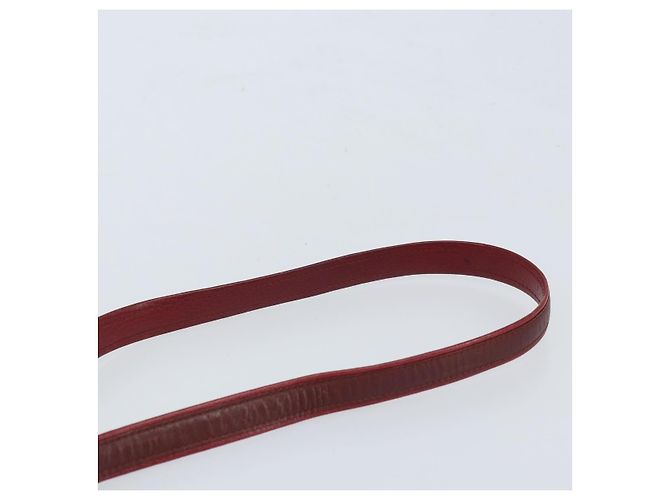 Borsa a Spalla Cartier in Pelle Rossa e Oro Auth ka2873 Rosso D'oro - vista 8