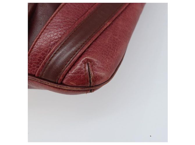 Borsa a Spalla Cartier in Pelle Rossa e Oro Auth ka2873 Rosso D'oro - vista 9
