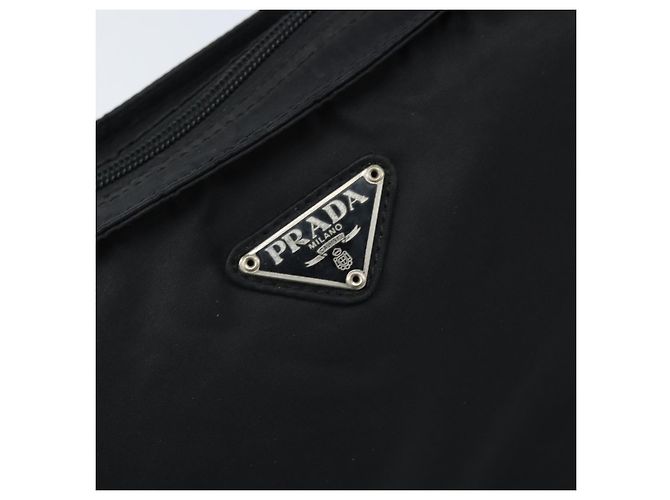 Borsa a Spalla PRADA Nylon Nero Argento Autentica am10675 - vista 18