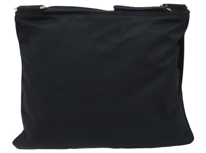 Borsa a Spalla PRADA Nylon Nero Argento Autentica am10675 - vista 2