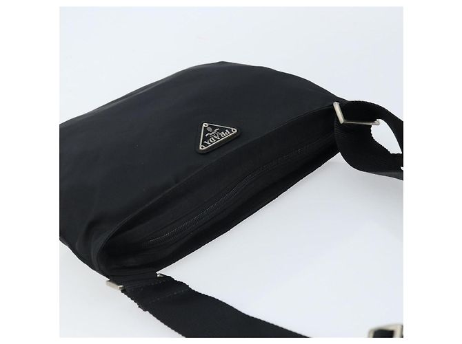 Borsa a Spalla PRADA Nylon Nero Argento Autentica am10675 - vista 6