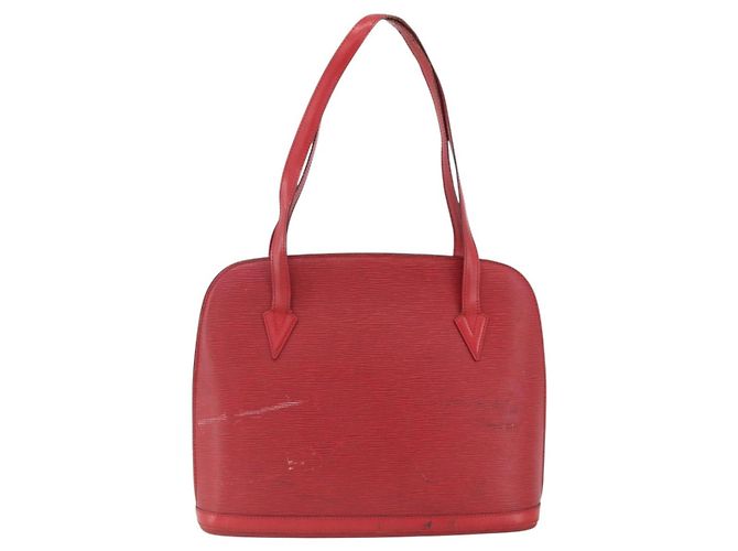 LOUIS VUITTON Borsa a Spalla Epi Lussac Rossa M52287 LV Auth ka2880 Rosso - vista 13