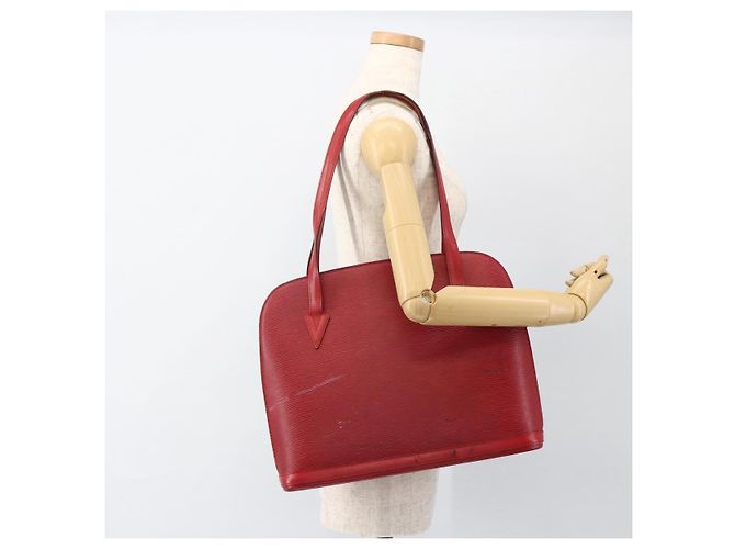 LOUIS VUITTON Borsa a Spalla Epi Lussac Rossa M52287 LV Auth ka2880 Rosso - vista 23