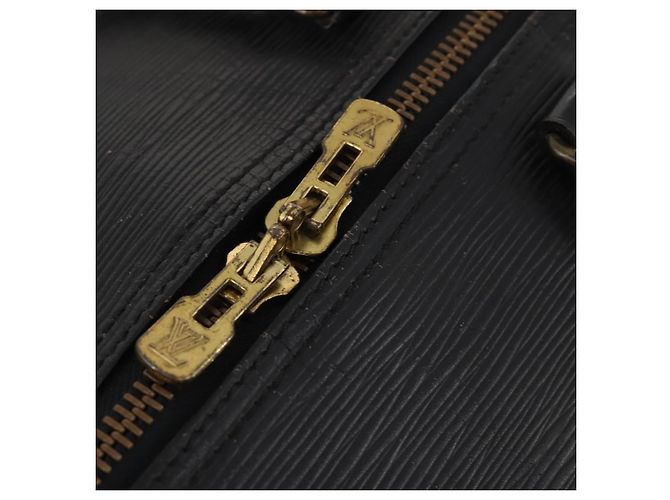 LOUIS VUITTON Epi Keepall 55 Borsa Boston Nera M42952 LV Auth 166220 Nero - vista 10