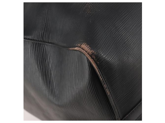 LOUIS VUITTON Epi Keepall 55 Borsa Boston Nera M42952 LV Auth 166220 Nero - vista 15