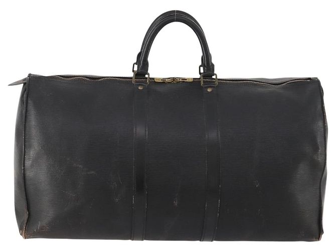 LOUIS VUITTON Epi Keepall 55 Borsa Boston Nera M42952 LV Auth 166220 Nero - vista 2