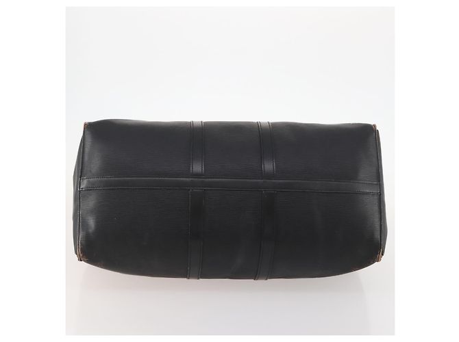 LOUIS VUITTON Epi Keepall 55 Borsa Boston Nera M42952 LV Auth 166220 Nero - vista 5