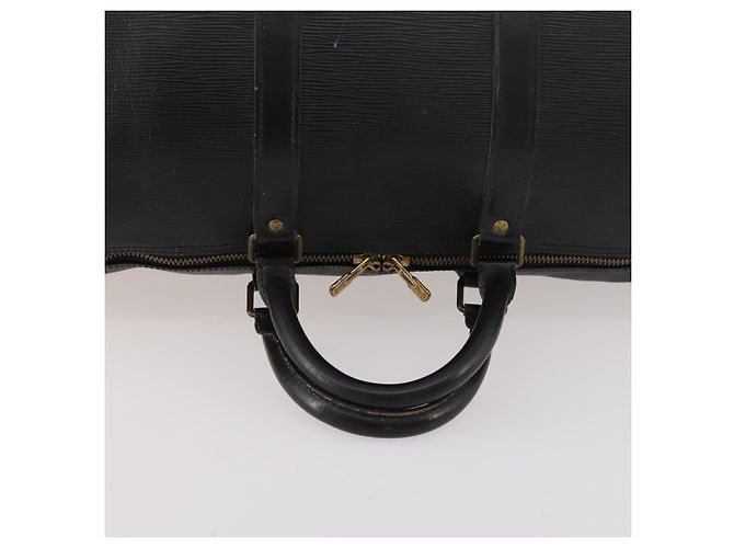 LOUIS VUITTON Epi Keepall 55 Borsa Boston Nera M42952 LV Auth 166220 Nero - vista 7