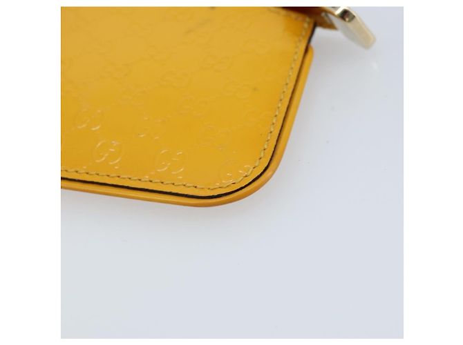 Monedero de lona Micro GG Guccissima PVC Amarillo 233183 Auth BA10953 - vista 14