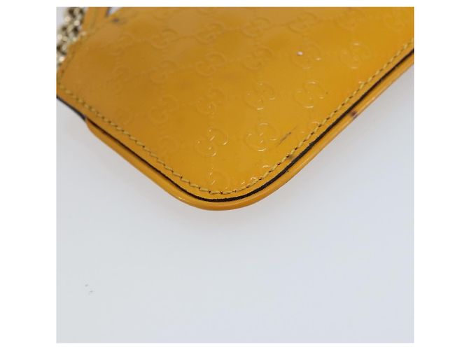 Monedero de lona Micro GG Guccissima PVC Amarillo 233183 Auth BA10953 - vista 15