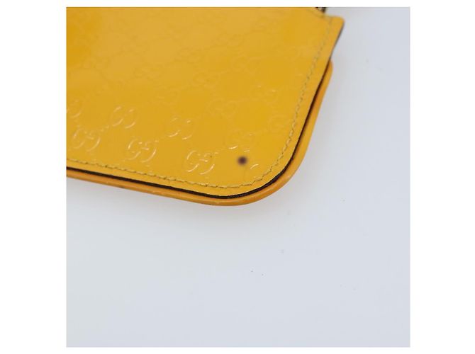 Monedero de lona Micro GG Guccissima PVC Amarillo 233183 Auth BA10953 - vista 16