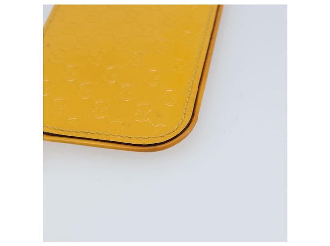 Monedero de lona Micro GG Guccissima PVC Amarillo 233183 Auth BA10953 - vista 17