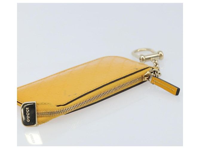 Monedero de lona Micro GG Guccissima PVC Amarillo 233183 Auth BA10953 - vista 5