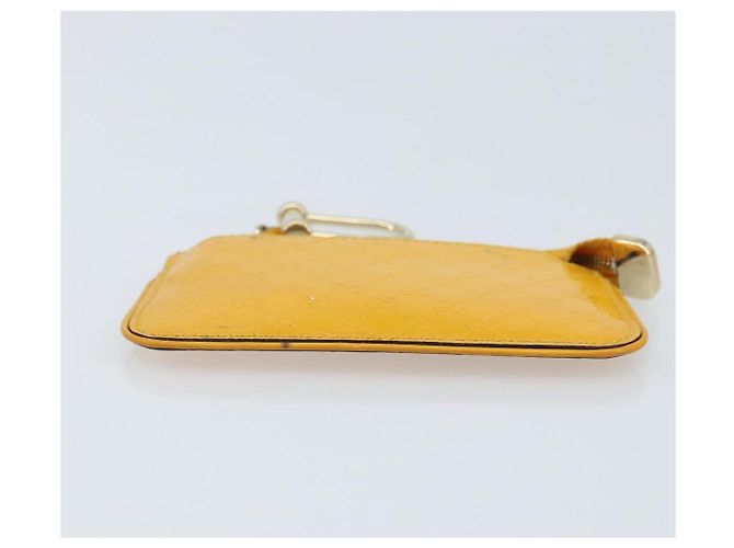 Monedero de lona Micro GG Guccissima PVC Amarillo 233183 Auth BA10953 - vista 6