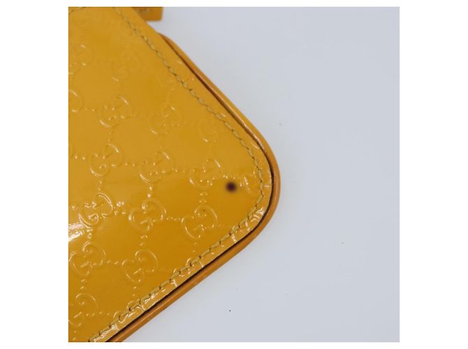 Monedero de lona Micro GG Guccissima PVC Amarillo 233183 Auth BA10953 - vista 7