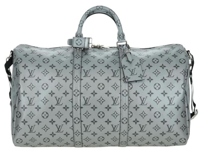 LOUIS VUITTON Borsa Keepall Bandoulière 50 Monogramma Argento M43848 Auth 171441SAM - vista 13