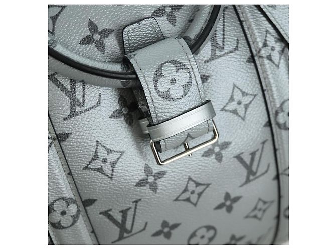 LOUIS VUITTON Borsa Keepall Bandoulière 50 Monogramma Argento M43848 Auth 171441SAM - vista 22