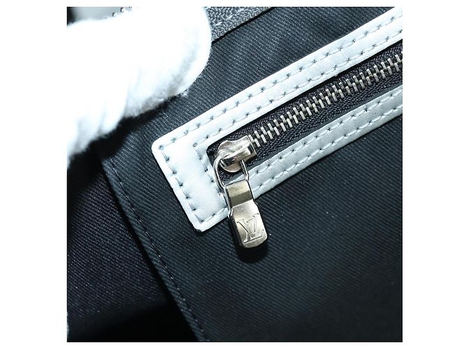 LOUIS VUITTON Borsa Keepall Bandoulière 50 Monogramma Argento M43848 Auth 171441SAM - vista 27
