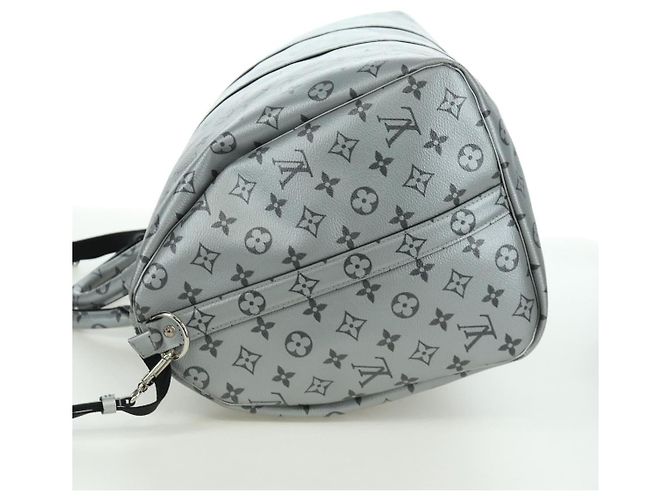 LOUIS VUITTON Borsa Keepall Bandoulière 50 Monogramma Argento M43848 Auth 171441SAM - vista 3