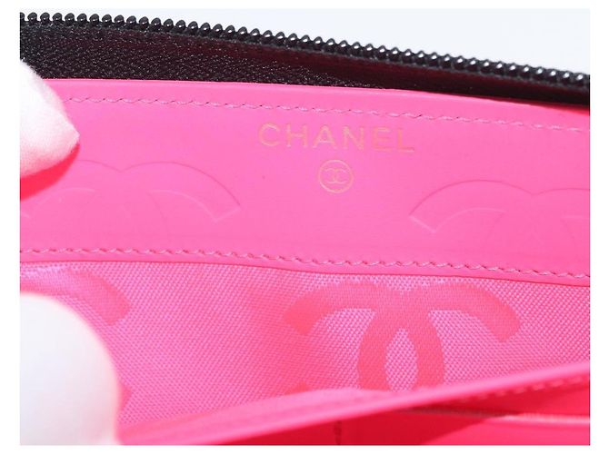 CHANEL Portafoglio Lungo Matelassé Cambon in Pelle Nera Argento CC Auth 172434SAV Nero - vista 19
