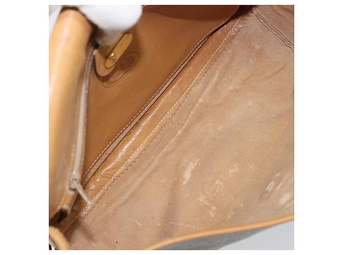 Gucci Bolso de Hombro Micro GG Supreme PVC Beige Oro Auth 173930 Dorado - vista 11