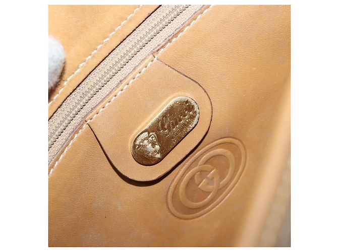 Gucci Bolso de Hombro Micro GG Supreme PVC Beige Oro Auth 173930 Dorado - vista 18