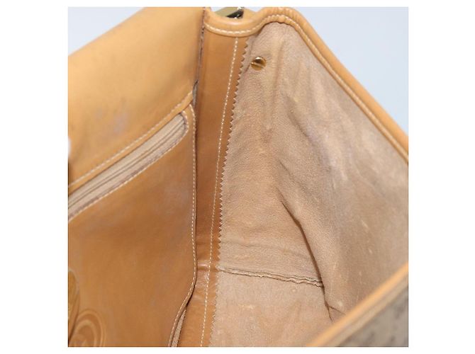 Gucci Bolso de Hombro Micro GG Supreme PVC Beige Oro Auth 173930 Dorado - vista 19