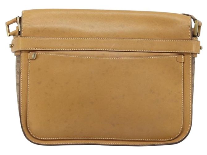 Gucci Bolso de Hombro Micro GG Supreme PVC Beige Oro Auth 173930 Dorado - vista 2
