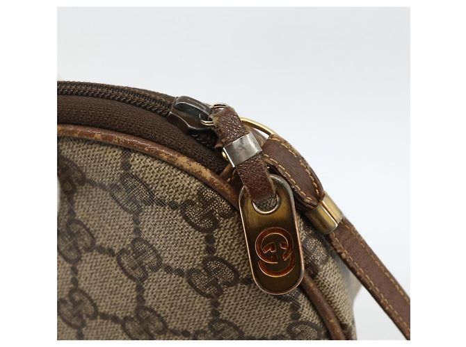 Gucci Borsa a Spalla GG Supreme PVC Beige Oro 007 983 1113 Auth BA11209 D'oro - vista 10