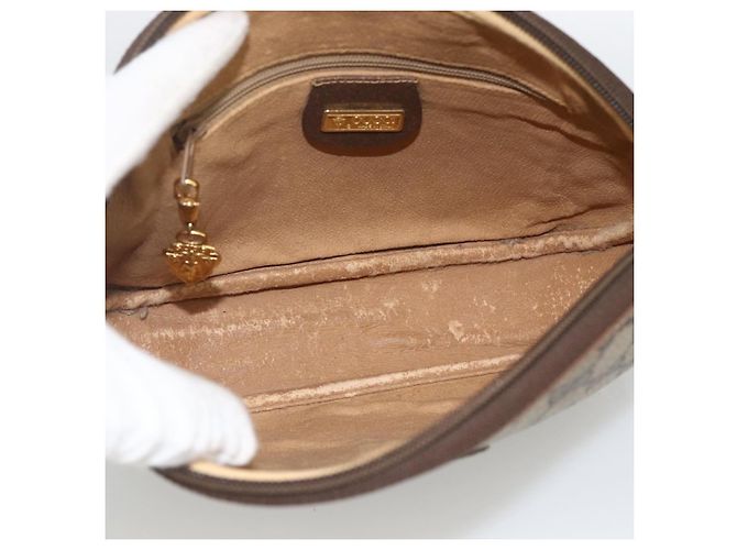 Gucci Borsa a Spalla GG Supreme PVC Beige Oro 007 983 1113 Auth BA11209 D'oro - vista 11