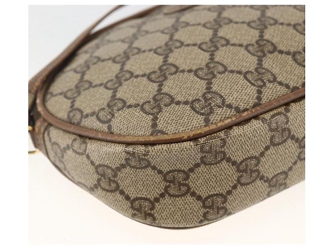 Gucci Borsa a Spalla GG Supreme PVC Beige Oro 007 983 1113 Auth BA11209 D'oro - vista 14
