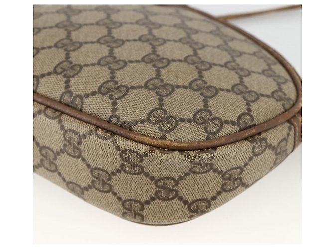 Gucci Borsa a Spalla GG Supreme PVC Beige Oro 007 983 1113 Auth BA11209 D'oro - vista 15