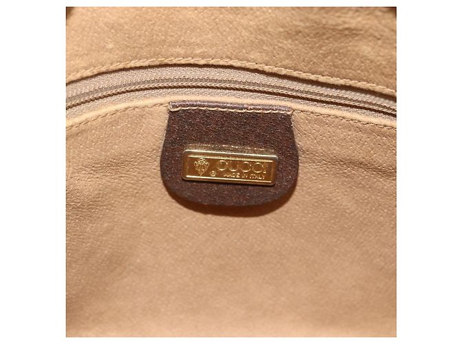 Gucci Borsa a Spalla GG Supreme PVC Beige Oro 007 983 1113 Auth BA11209 D'oro - vista 17